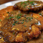 Beef Schnitzel with Gravy