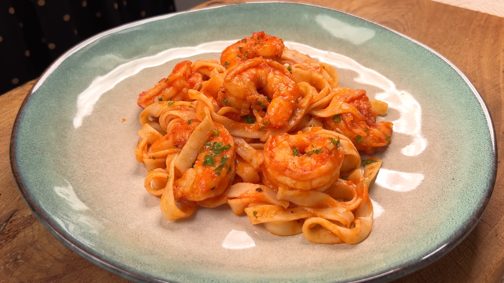 Garlic Shrimp Penne